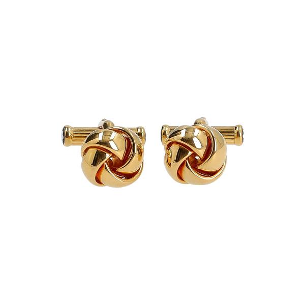 Twisted Knot Cufflinks Gold