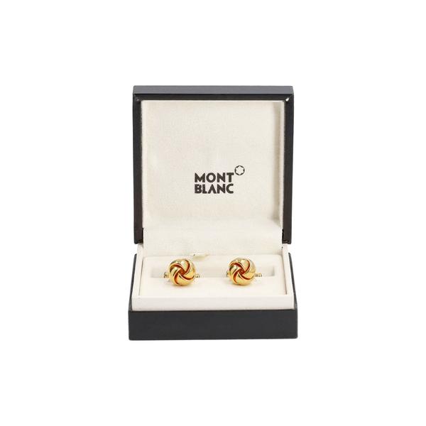 Twisted Knot Cufflinks Gold