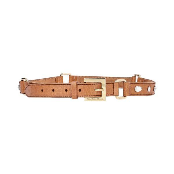 Vintage Leather Embellished Belt Brown - S: 95 (38)