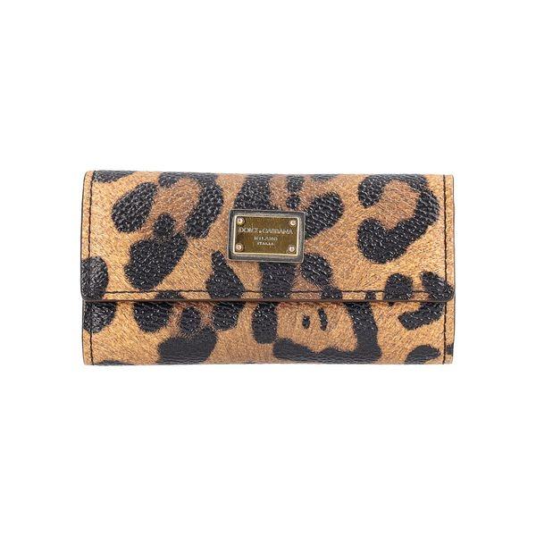 Canvas Key Holder Leopard Print