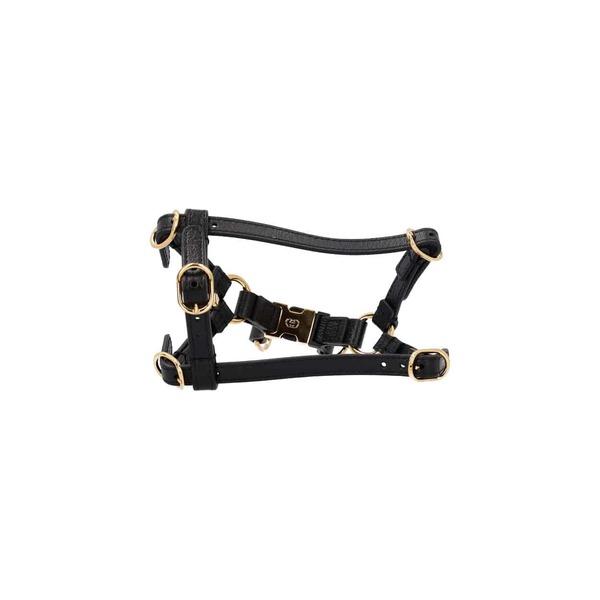 Leather Extra Small Pet Harness Black