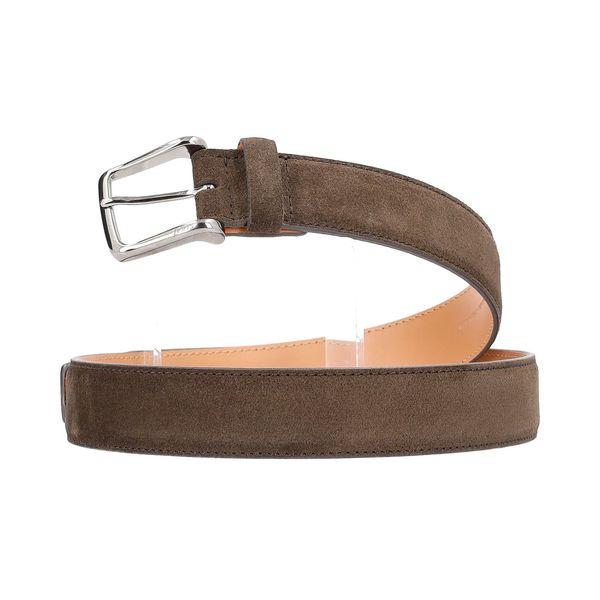 Suede/Leather Belt Brown - S: 90 (36)