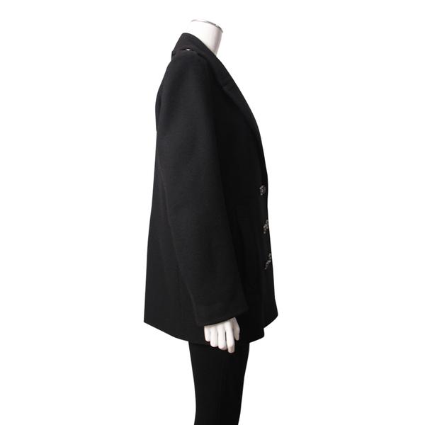 Wool Blend Coat Black