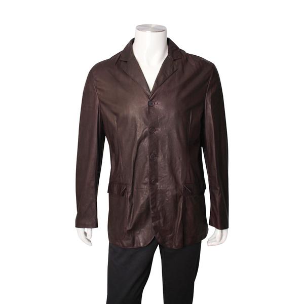 Soft Leather Jacket Plum