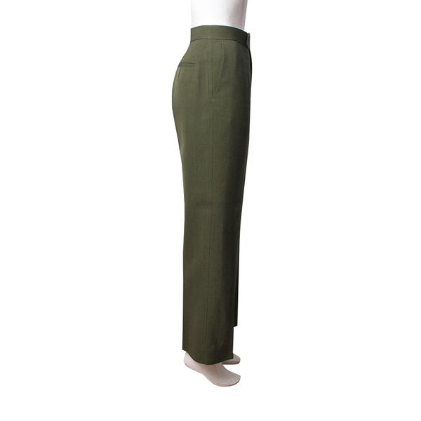 Viscose Blend Pants Green