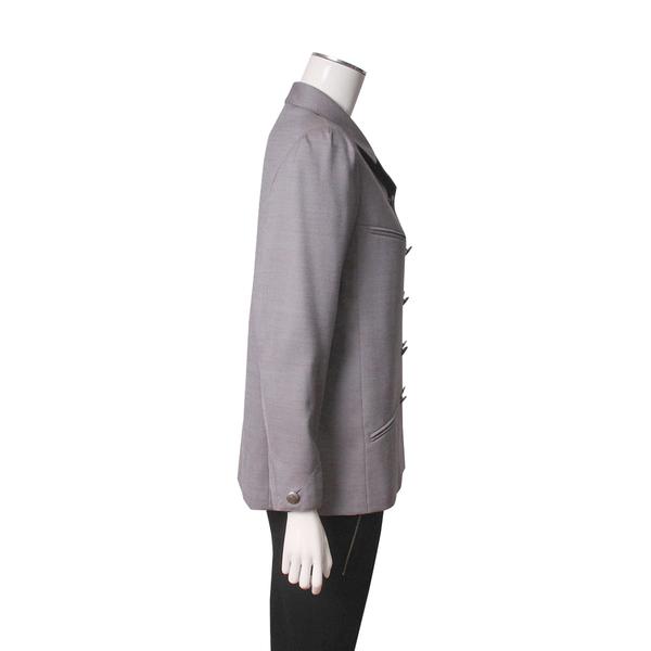 Vintage Wool Blend Blazer Grey