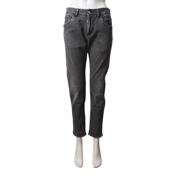 Cotton Denim Stretch Jeans Grey