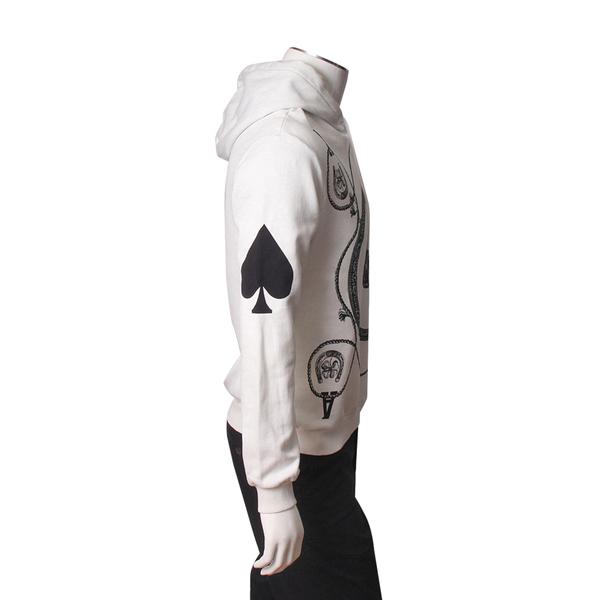 Cotton Ace of Spades Hoodie White