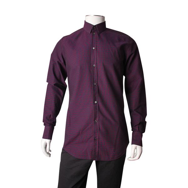 Cotton Polka Dot Shirt Purple