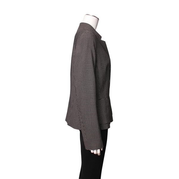 Vintage Wool Blend Check Blazer Black/White