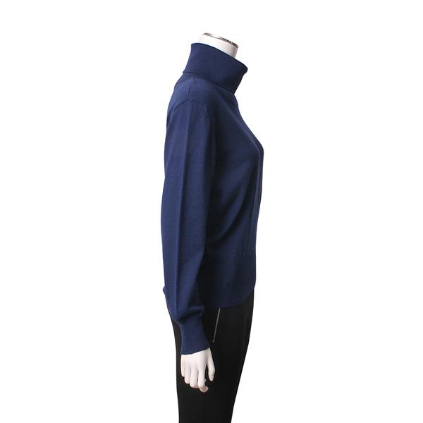 Wool Turtleneck Sweater Blue