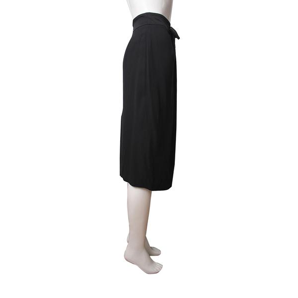 Rayon/Silk Bow Skirt Black