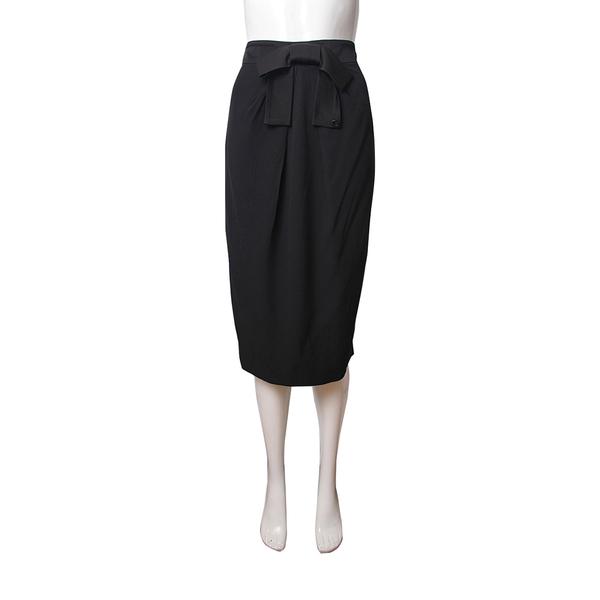 Rayon/Silk Bow Skirt Black