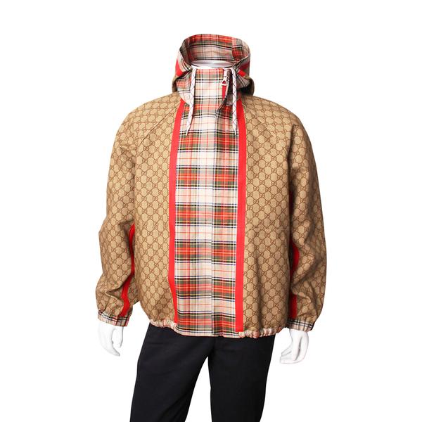 Supreme GG/Check Reversible Jacket Beige