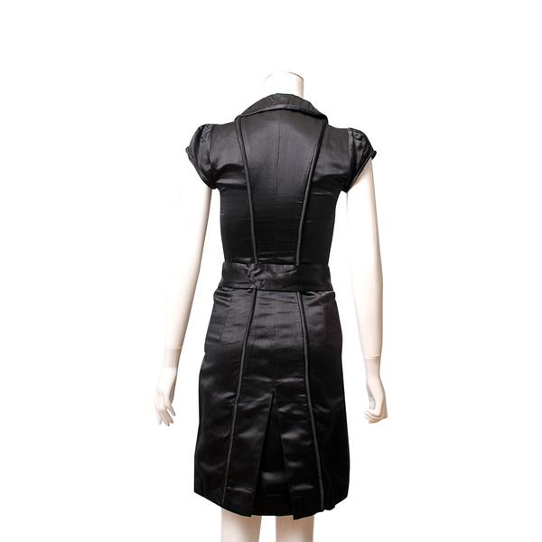 Vintage Satin Dress Black