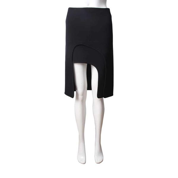 Vintage Viscose Skirt Black