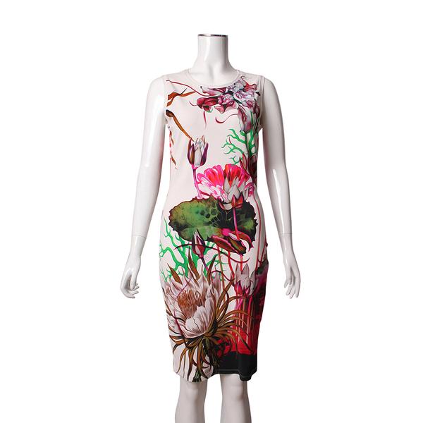 Viscose Floral Print Dress Multicolour