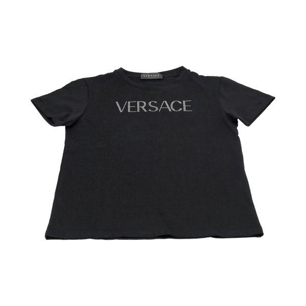 Cotton Crystal Logo T-Shirt Black