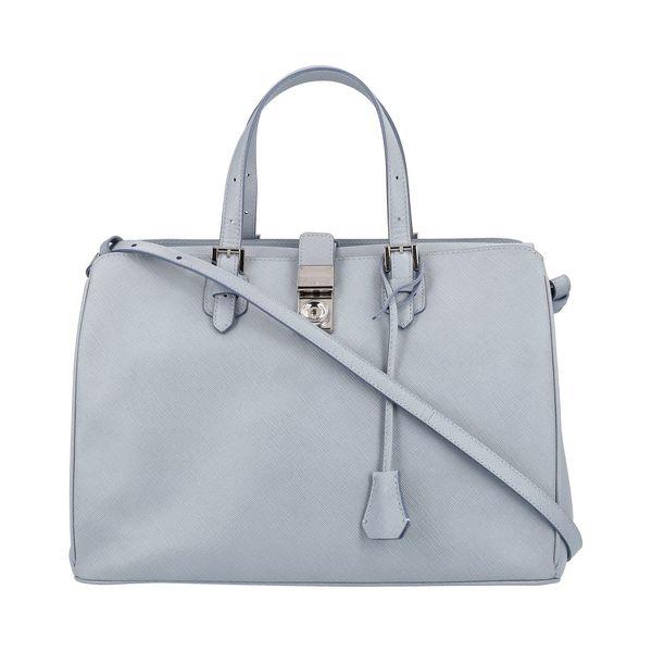 Leather Large La Prima Tote Blue