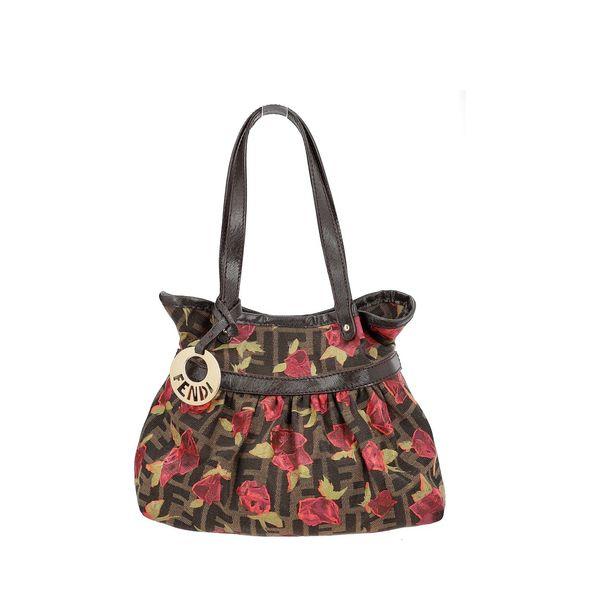 Canvas Zucca Rose Chef Mini Hobo Bag Multicolour