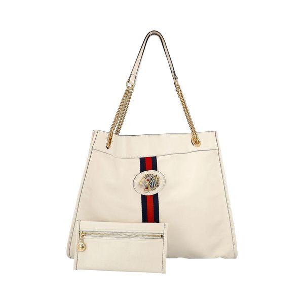 Leather Large Rajah Tote White