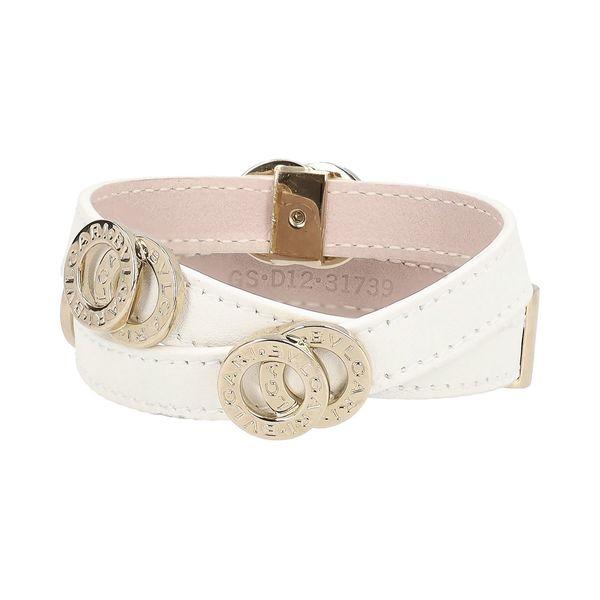 Leather Wrap Around Bracelet Ivory