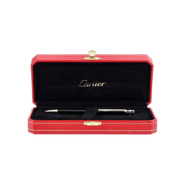 Santos De Cartier Ballpoint Pen Black