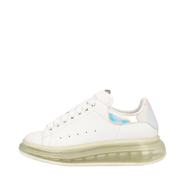 Leather Oversized Sneakers White/Transparent