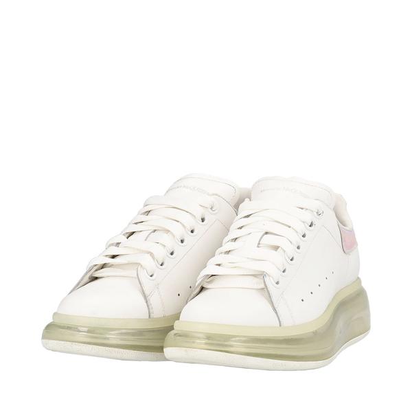 Leather Oversized Sneakers White/Transparent