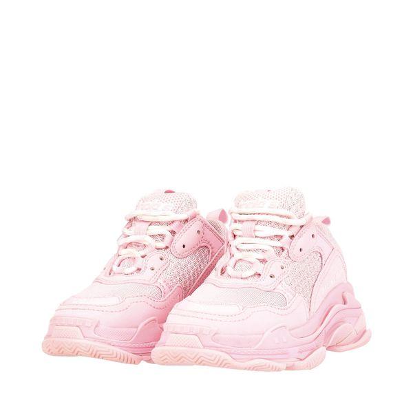 Mixed Material Kids Triple S Sneaker Pink