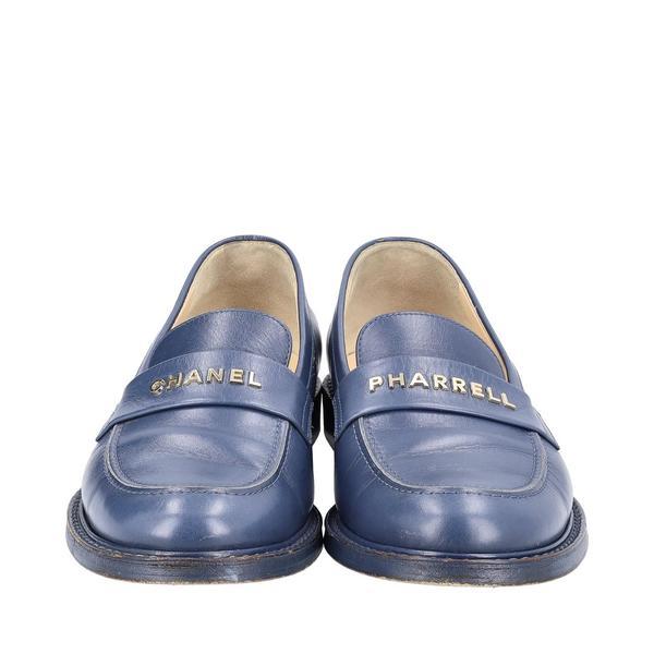 Leather Slip-On Loafers Blue - Limited Edition