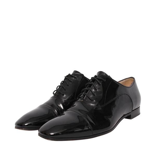 Patent Greggy Lace Up Shoes Black