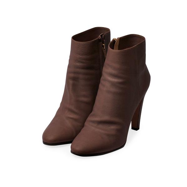 Leather Monday Mink Ankle Boots Mink