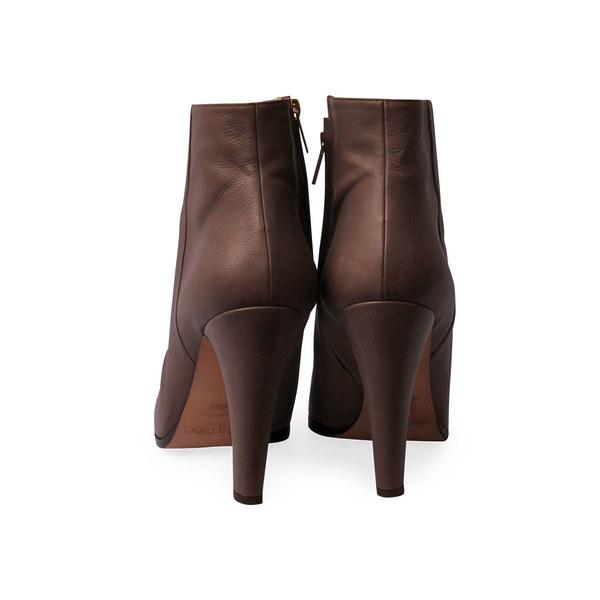 Leather Monday Mink Ankle Boots Mink