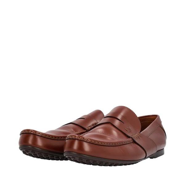 Leather Penny Loafers Brown