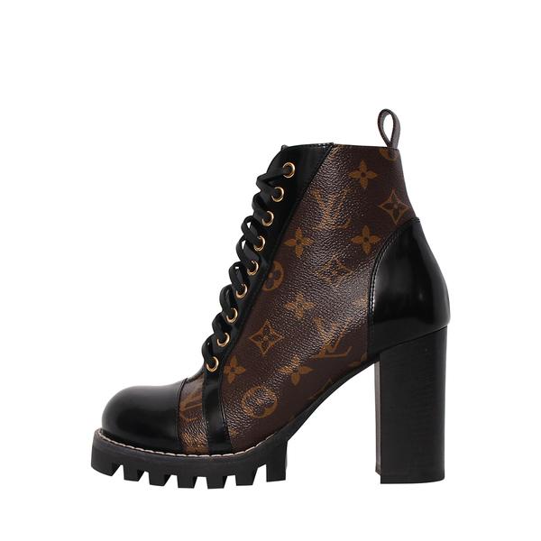 Monogram Star Trail Ankle Boots Black