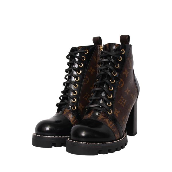 Monogram Star Trail Ankle Boots Black