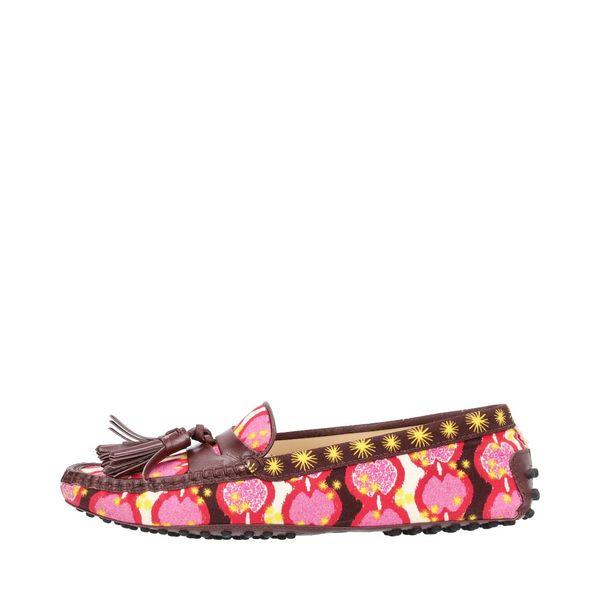 Canvas Summer Dream Gommino Driver Loafers Multicolour