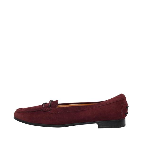 Suede Embellished Loafers Purple