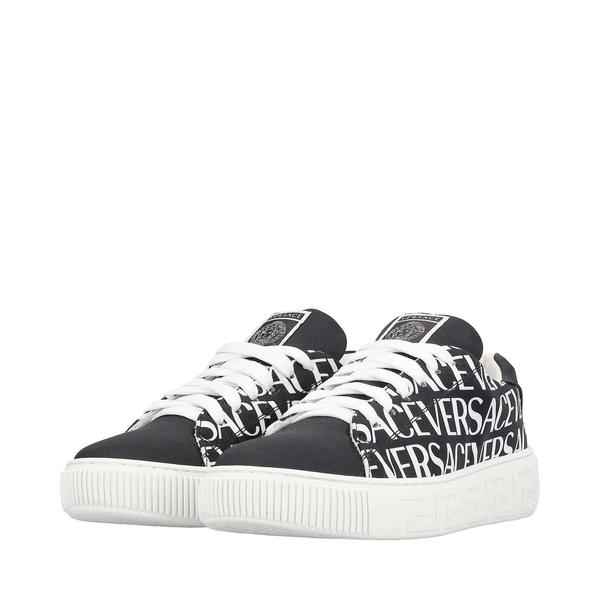 Nylon Versace Allover Sneakers Black/White