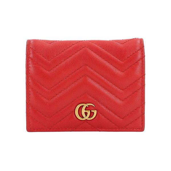 Marmont GG Card Case Wallet Red