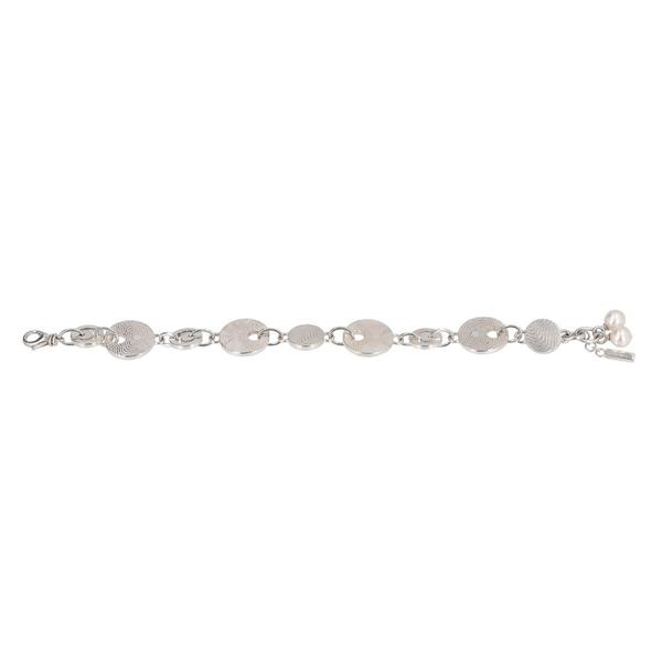 Sterling Silver Star Collection Faux Pearl Bracelet