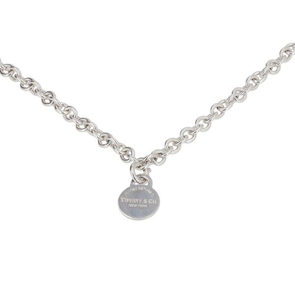 . Sterling Silver Return To Tiffany Round Tag Necklace