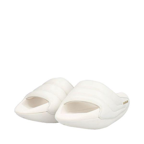 Quilted Leather B-IT Slides White