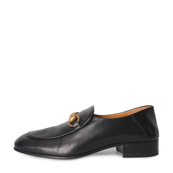 Leather Horsebit Loafers Black