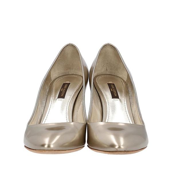 Leather Pumps Metallic Pumps Silver