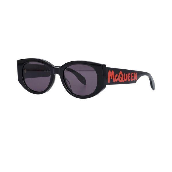 Alexander McQueen Sunglasses AM0330S Black Grey