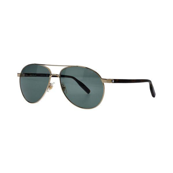 Montblanc Sunglasses MB0054S Gold Havana Green