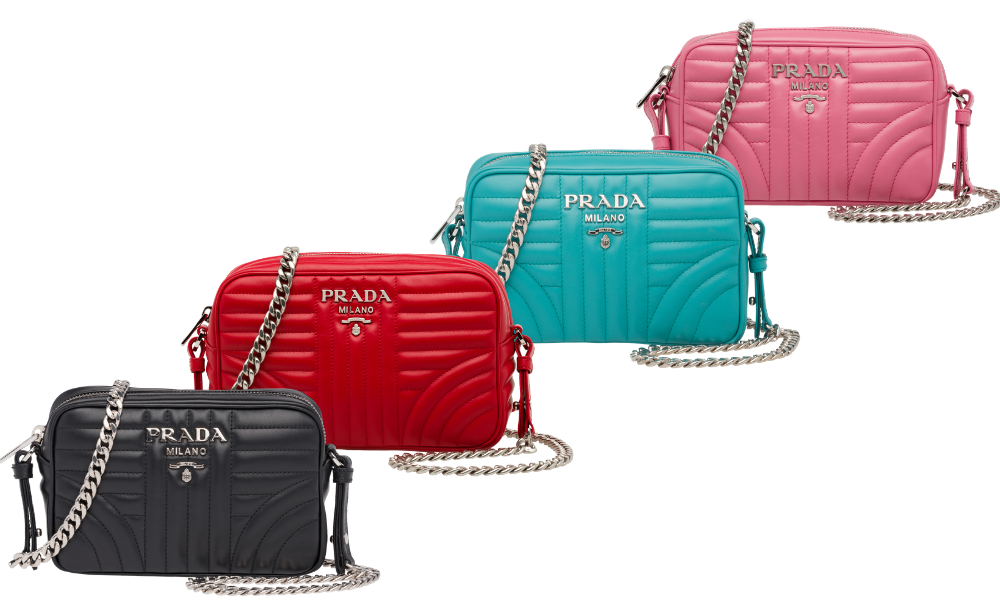 Hardware on Prada Handbag