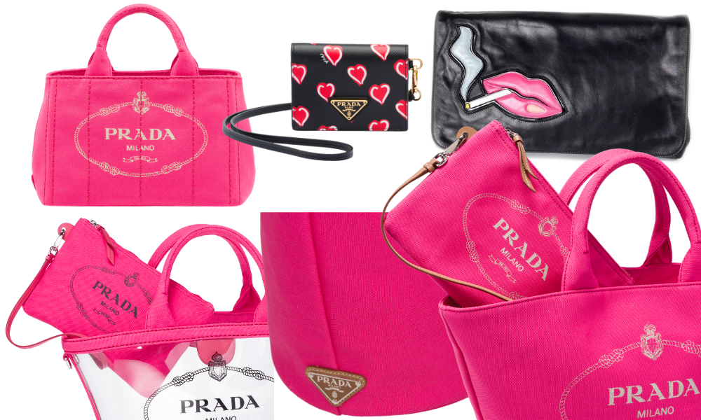 Zipper on prada handbag